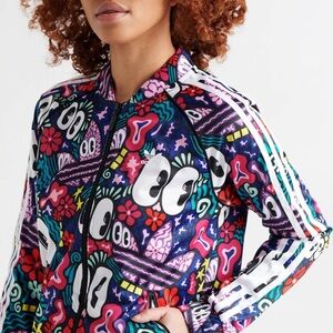 Adidas M Hattie Stewart Superstar SST full zip Jacket w/small flaw